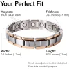 Elegant Titanium Magnetic Therapy Bracelet for Arthritis Pain Relief Lose Weight Improve Blood Circulation Health Care
