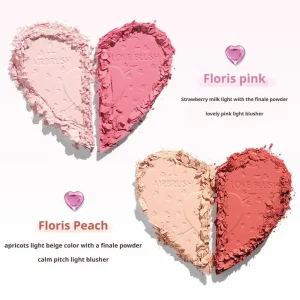 C/T Heart Two-tone Blush Lasting Beauty Makeup Natural Flawless Bright Powder To Create A Smooth Makeup Look Multi-purpose Rouge