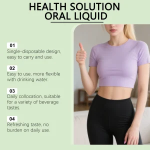 6 in 1 GLP-1 Supplement Liquid Drops NAD Blood Sugar Control Heart Health Knee Joint Support Dietary Supplement for Weight Loss