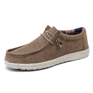 Men Casual Shoes Slip on Canvas Loafers Comfortable Walking Flats for Man Non Slip Soft Moccasins Sneakers Summer loafers